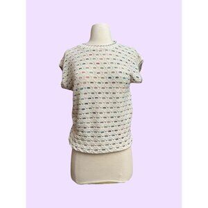 Vintage Handmade Pastel Sweater Vest‎